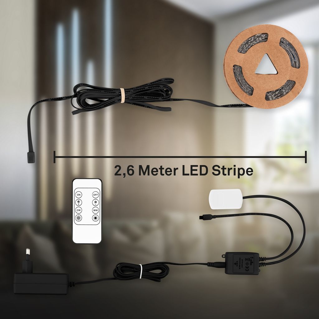 Pimp your Panel Starterset LED Stripe CCT Leiste Wohnzimmer Flur Zubehör Paneele 8