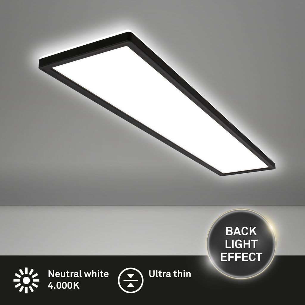 LED Deckenlampe 98cm LED Panel Deckenleuchte Flach Indirektes Licht Flurlampe 2