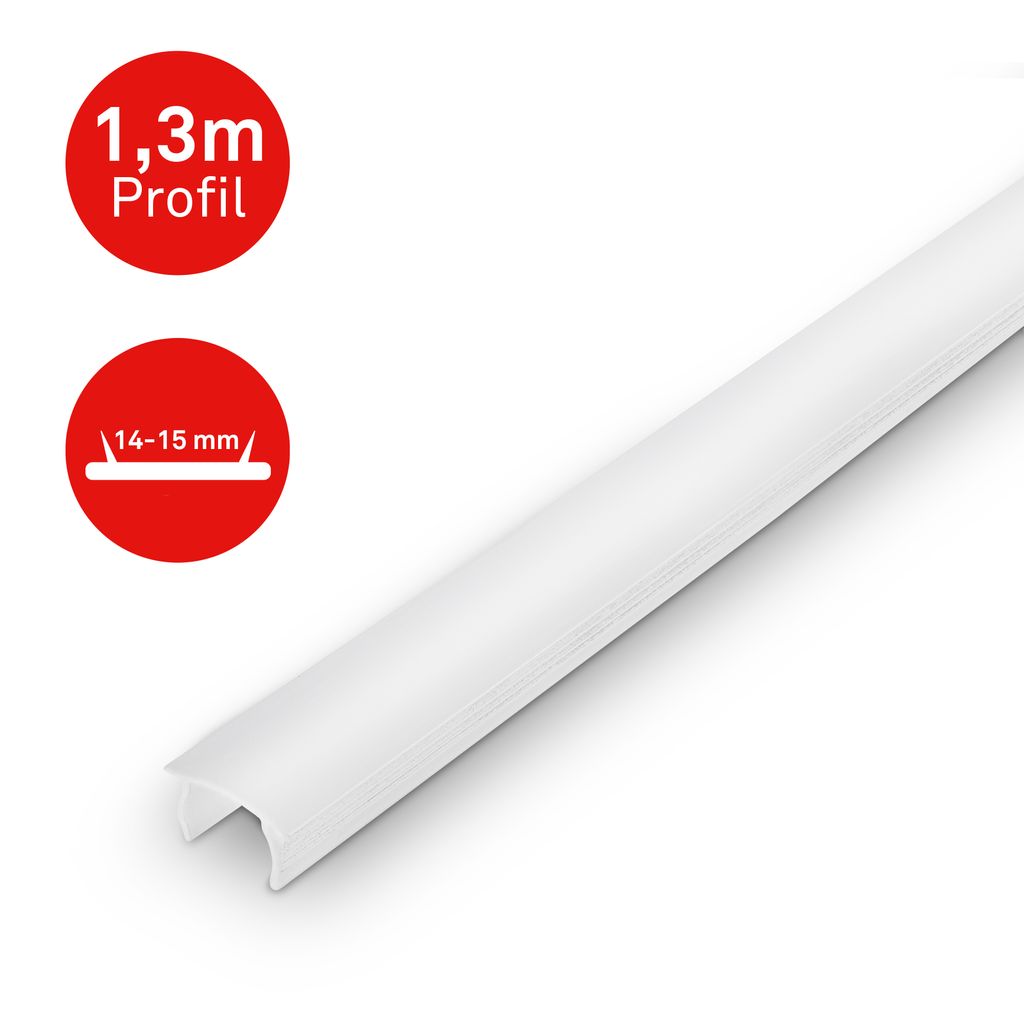 Pimp your Panel Diffusor 14-15mm Spaltmaß - für Wandpaneele, 130cm, Klemmbar, Kürzbar, Weiß