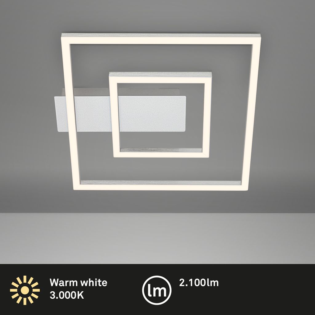 LED Deckenleuchte, 32 cm, 22W, 100lm, Aluminium