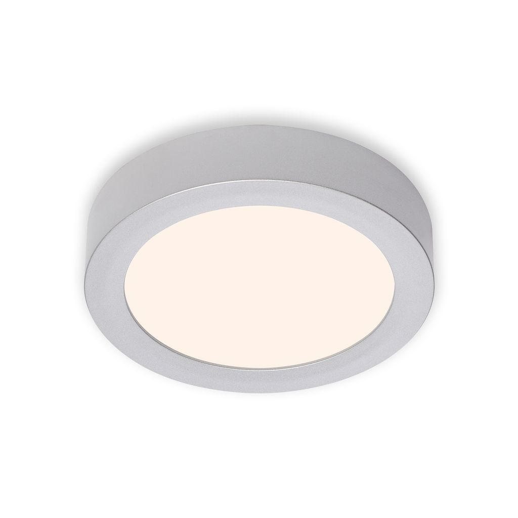 LED Deckenleuchte, Ø 17 cm, 11 W, 3000 K Chrom-Matt
