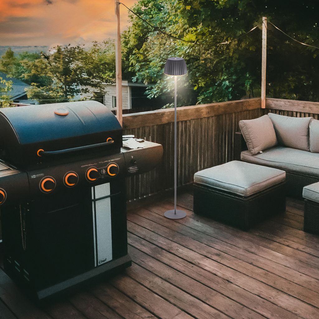 LED Stehlampe kabellos LED Stehleuchte Standleuchte Akku Wohnzimmer dimmbar 7