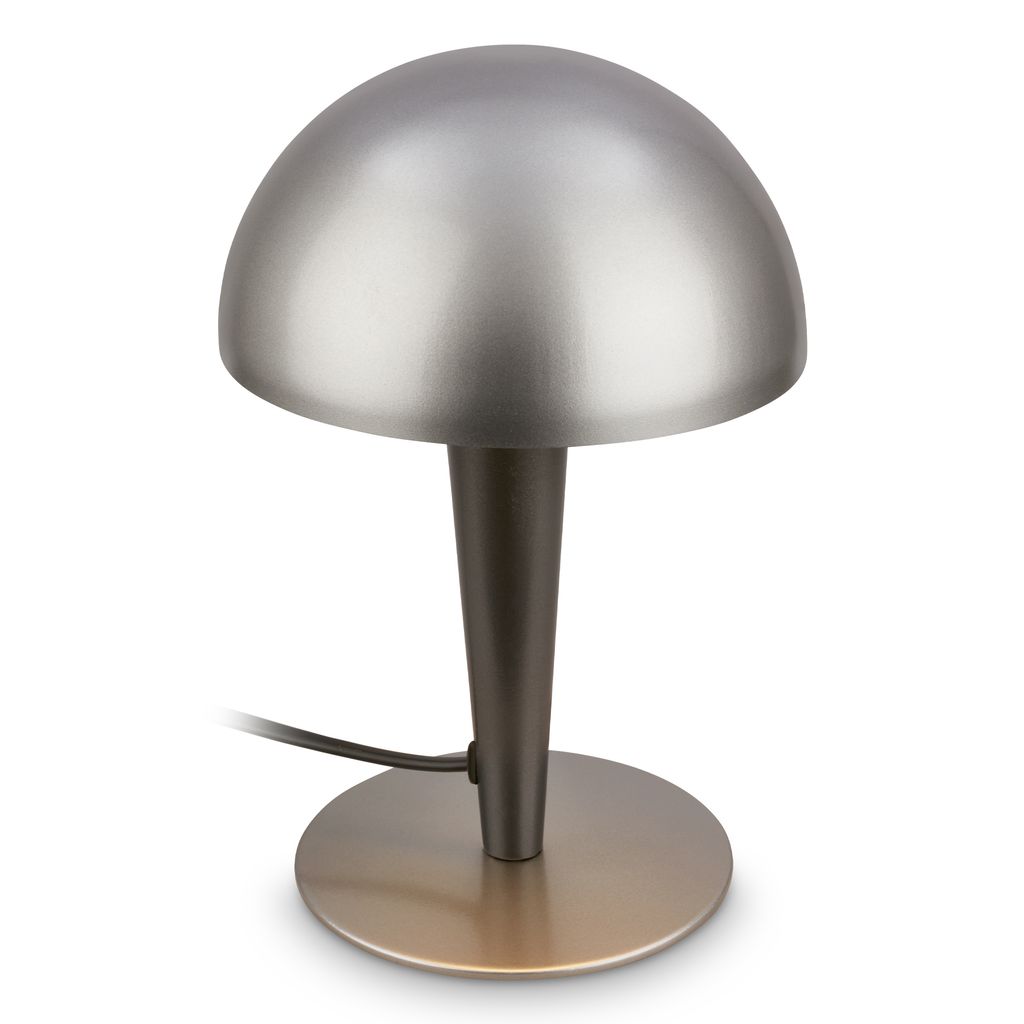 Briloner Wanda Tischlampe - mit Schalter, Metall, E14 Fassung, Anthrazit Metallic-Titan