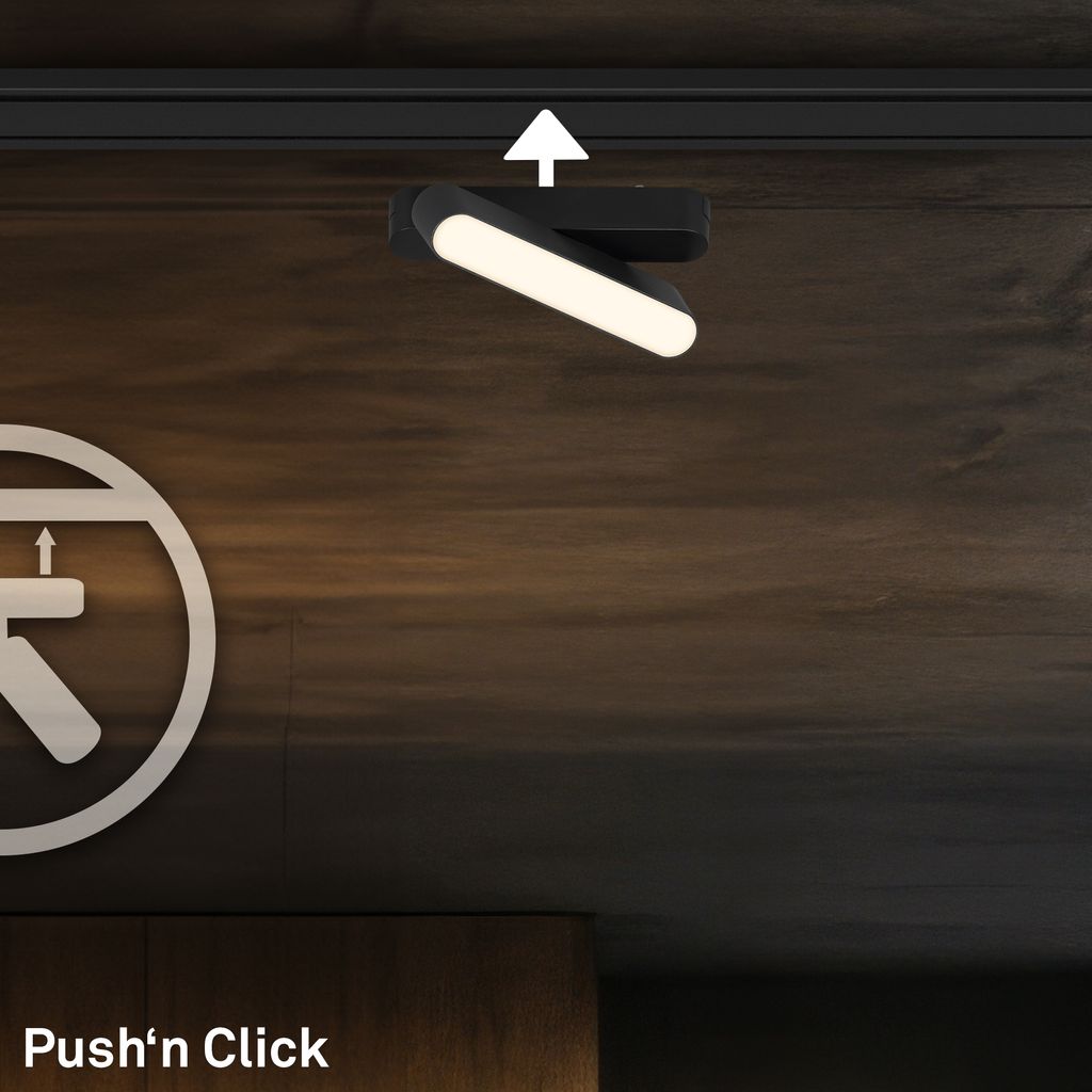 Briloner Luxtrail Schienensystem. Warmweiß. Schwenkbar. Zubehör. Schwarz. 13 cm 1