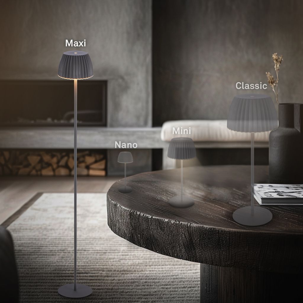 LED Stehlampe kabellos LED Stehleuchte Standleuchte Akku Wohnzimmer dimmbar 8