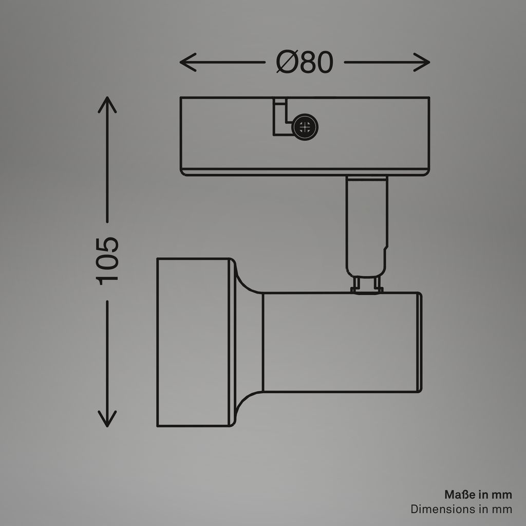 Tapp wall lamp - GU10 socket, max. 9W, adjustable, off-white