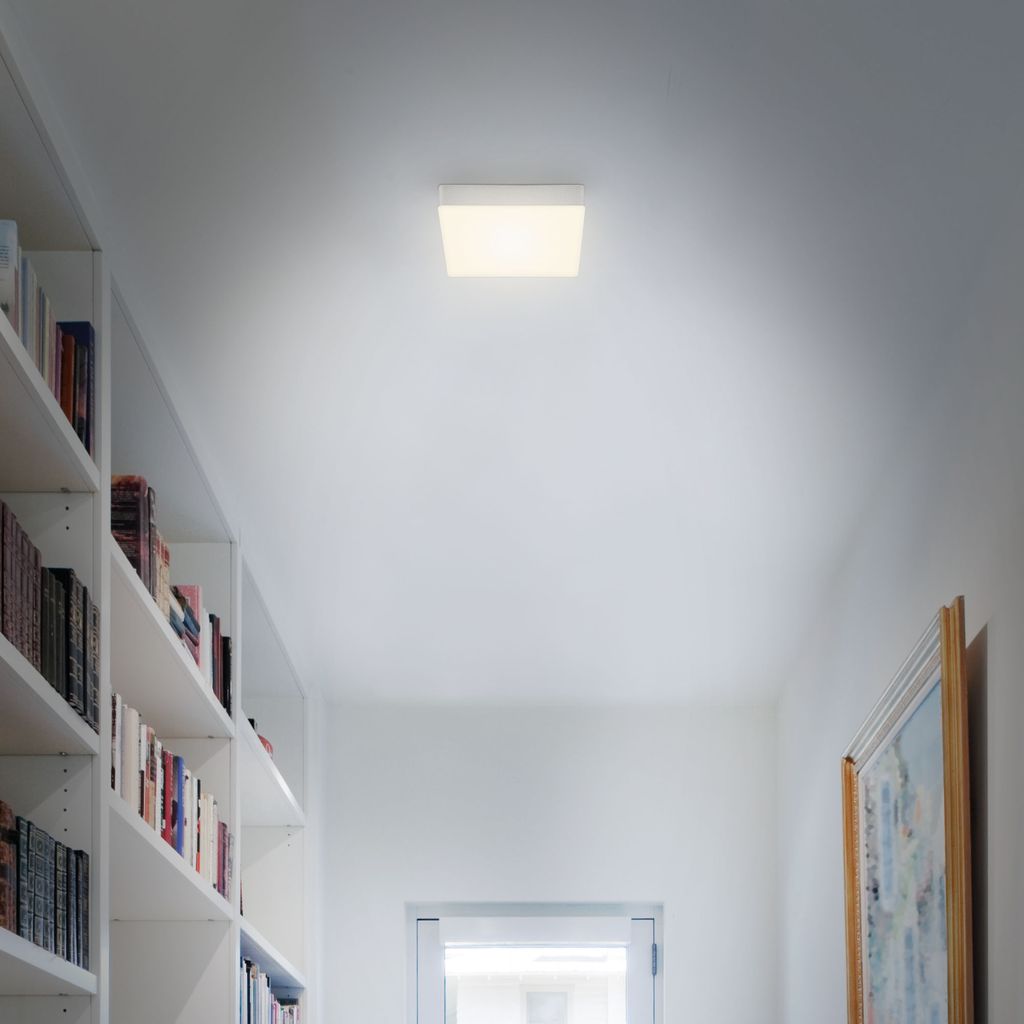 LED Aufbauleuchte rahmenlos IP20 11 W 3000K silber Metall-Kunststoff Briloner 4