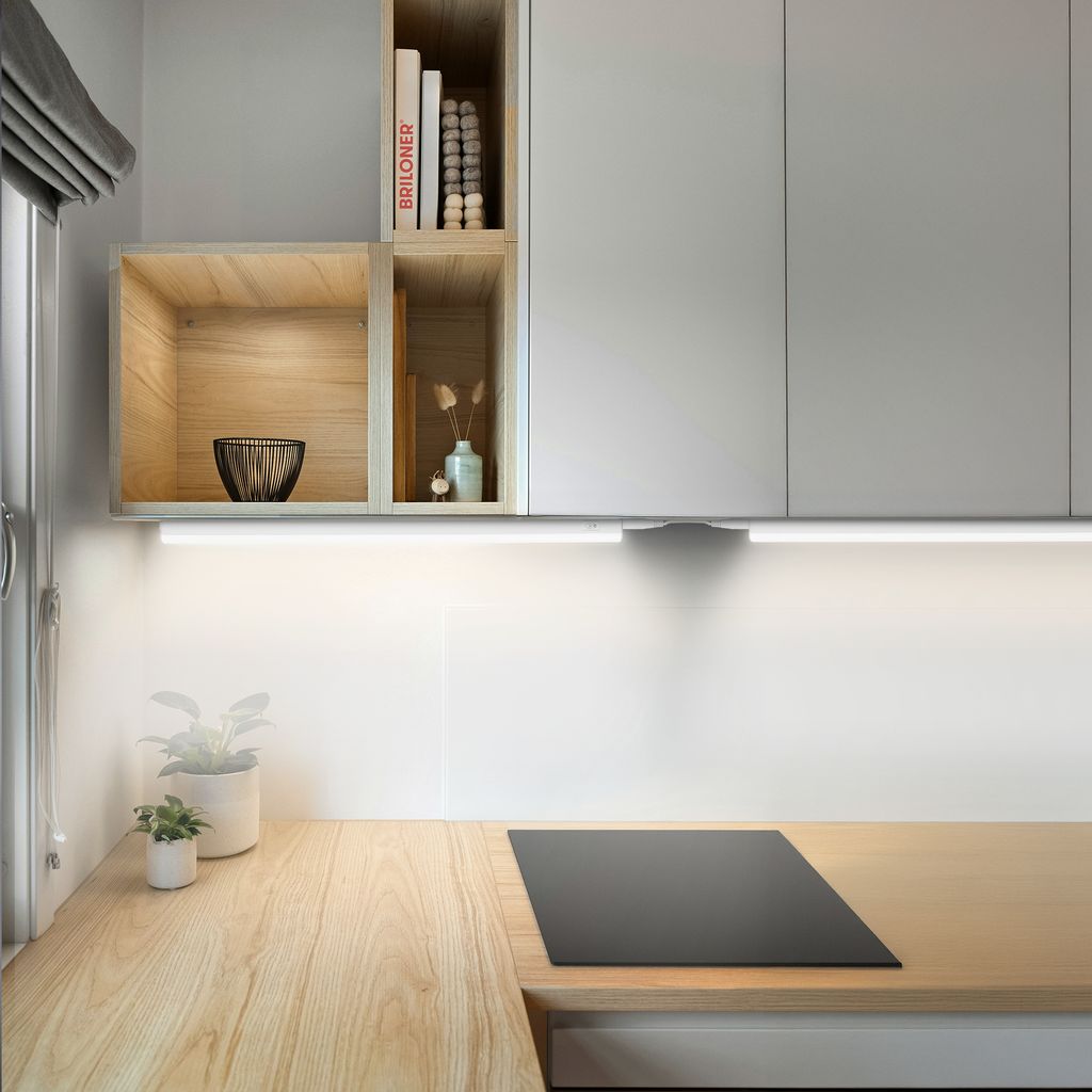 Took 2er Set Unterbauleuchte - 8W, 800lm, mit Stecker, LED, Neutralweiß, Weiß