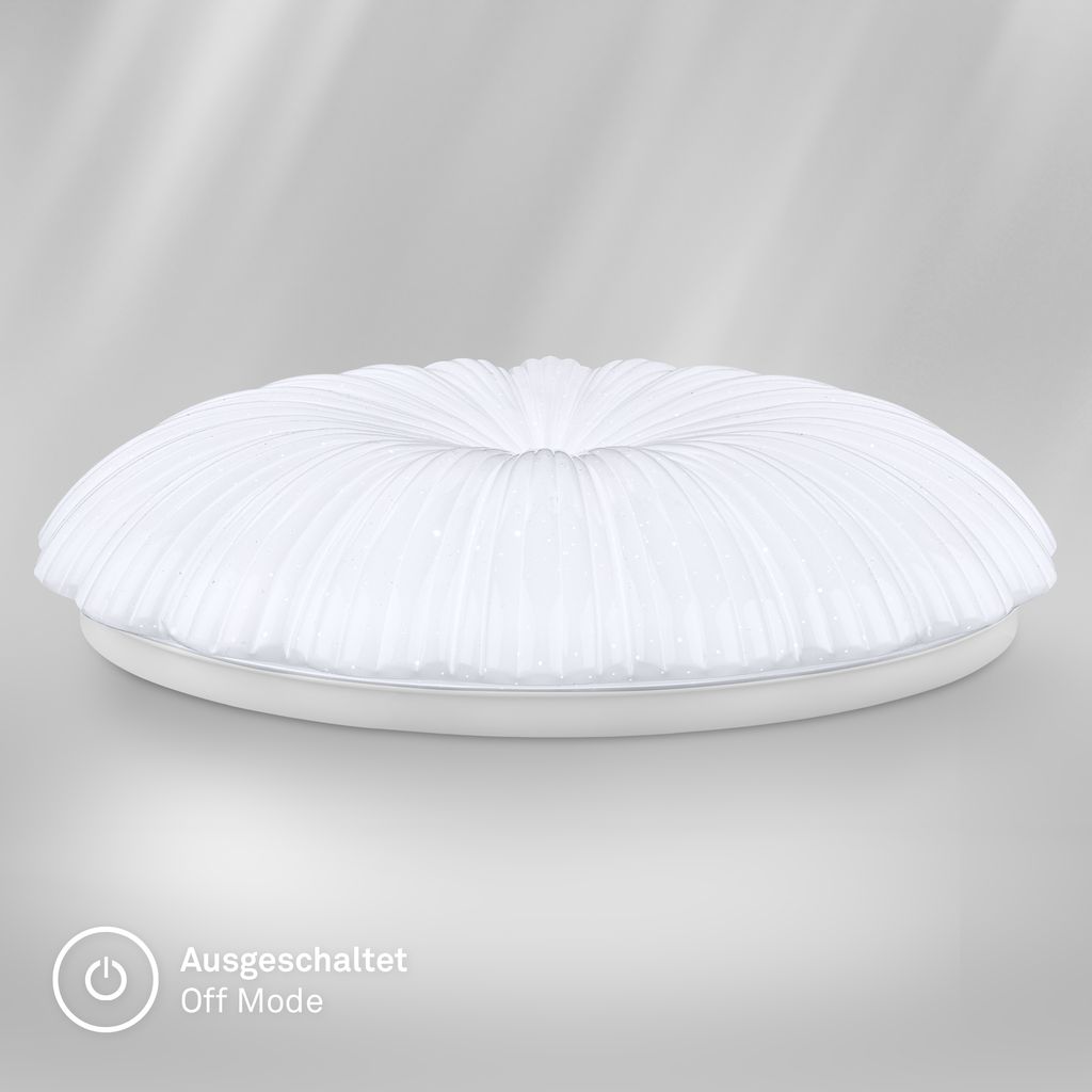 Cosmo Deckenlampe Ø38,5 cm - 24W, 2600lm, LED, Warmweiß, Sternenhimmel, Weiß