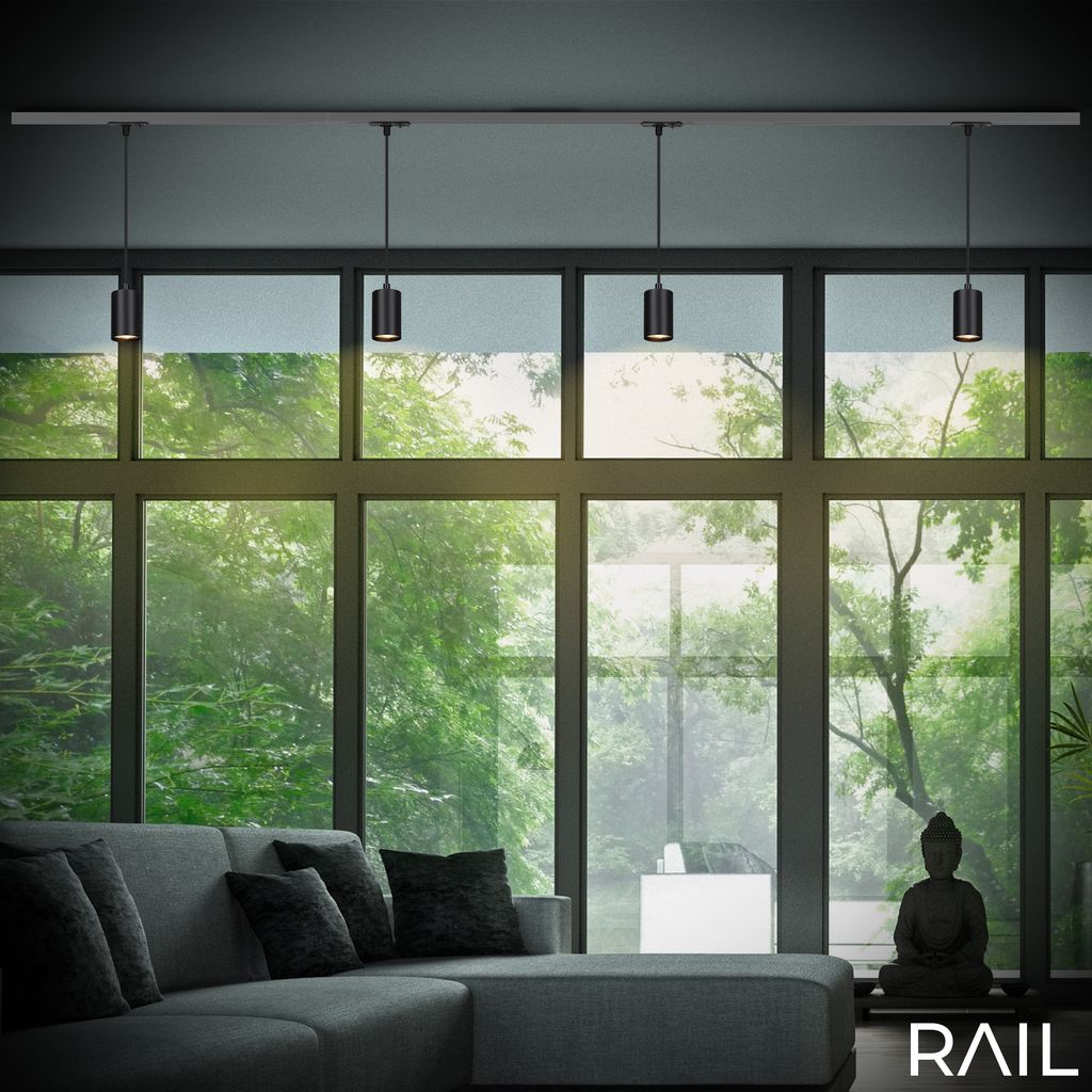 Briloner Rail railsysteem, pendelverlichting, accessoires, zwart