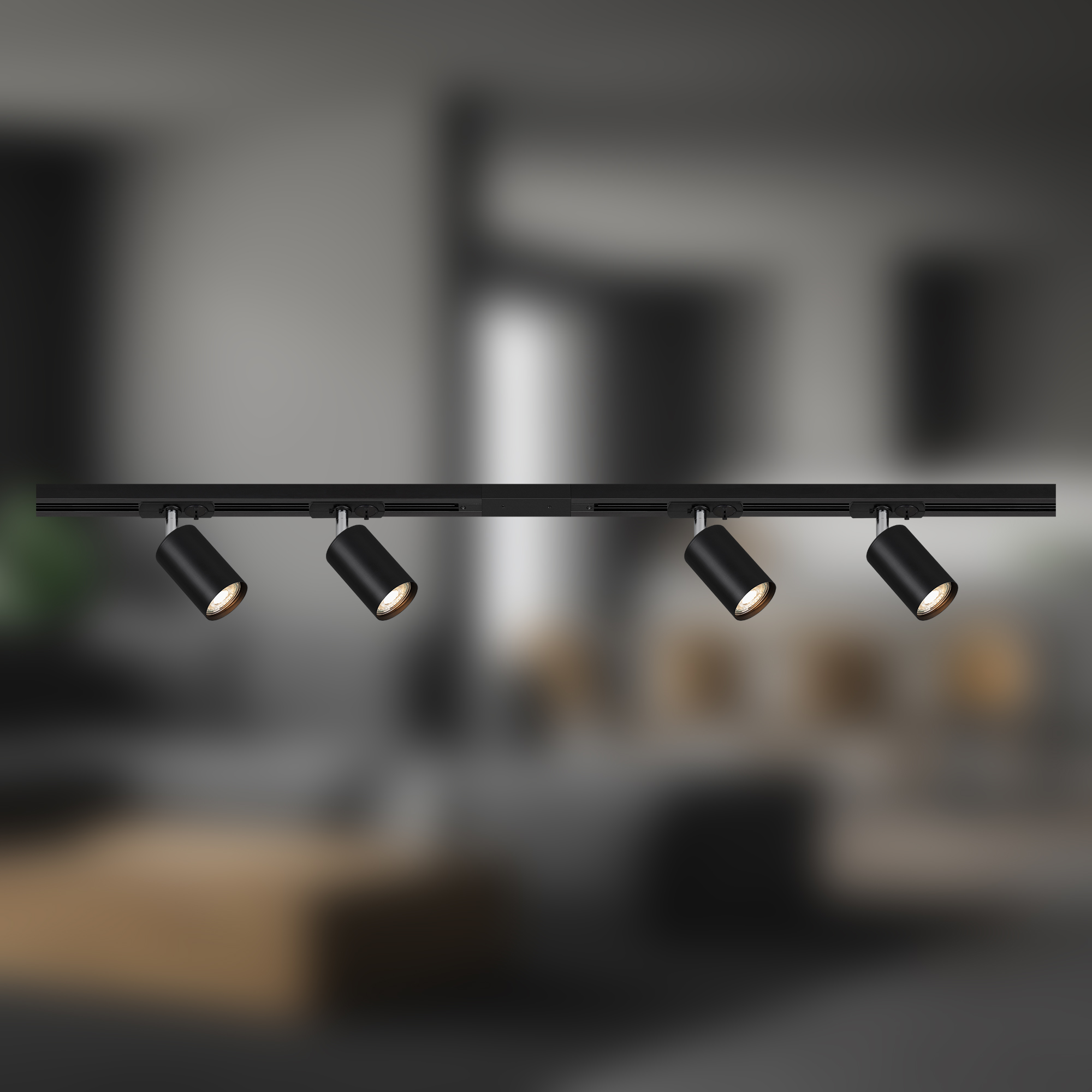 Raccord D'angle 90° Pour Rail D'éclairage - Compatible Système Rail 230V Modèle 8000045 - Noir - IP20 - 14