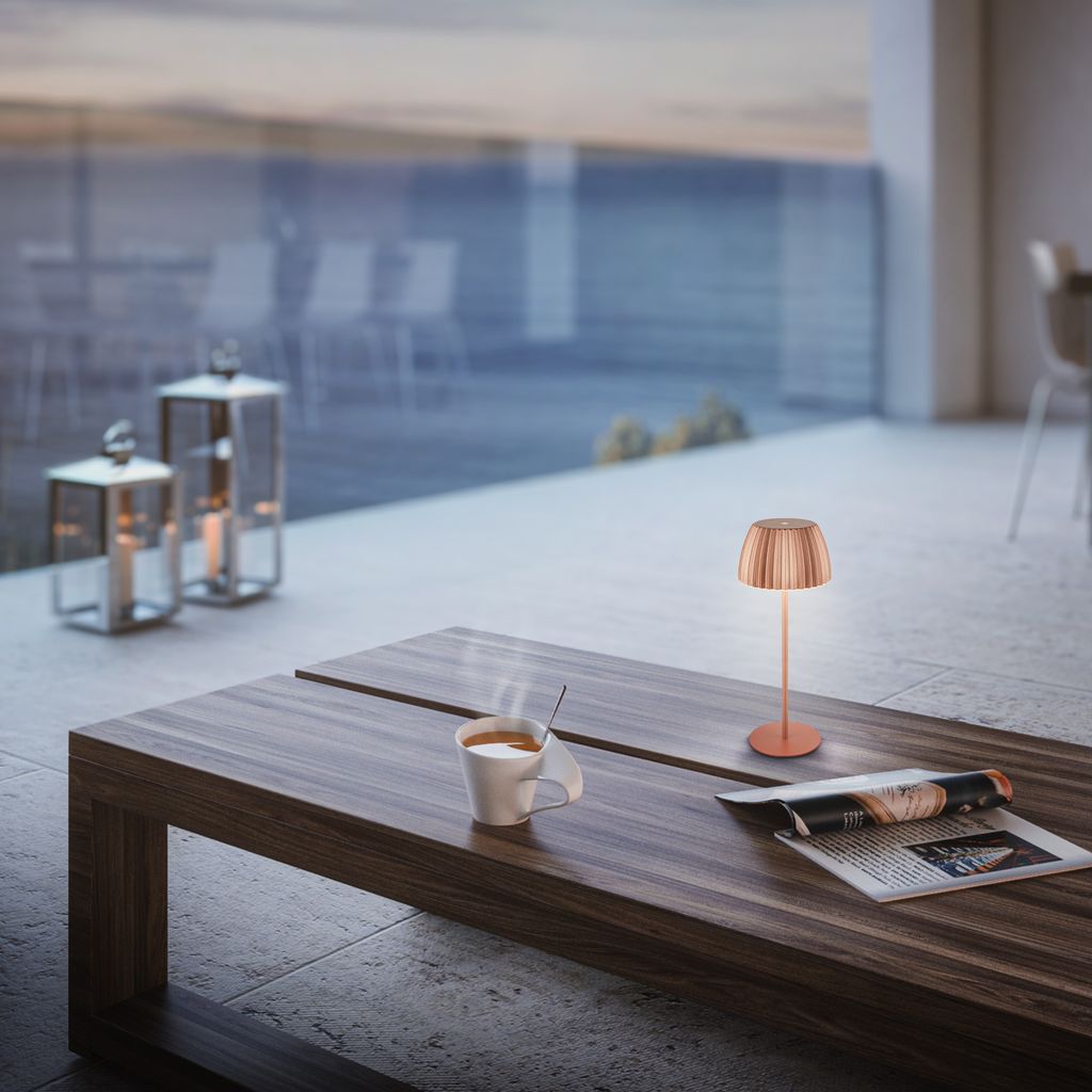 LED Tischlampe Akku LED Tischleuchte Dimmbar Kabellos Touch Aussen/Innen 7