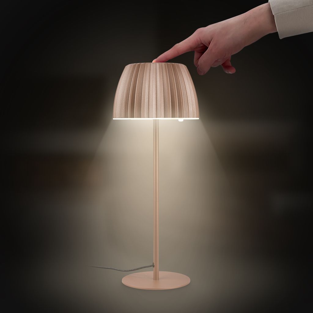 LED Table Lamp Coffee – Touch Dimmer, USB-C, 8W, Warm White Light
