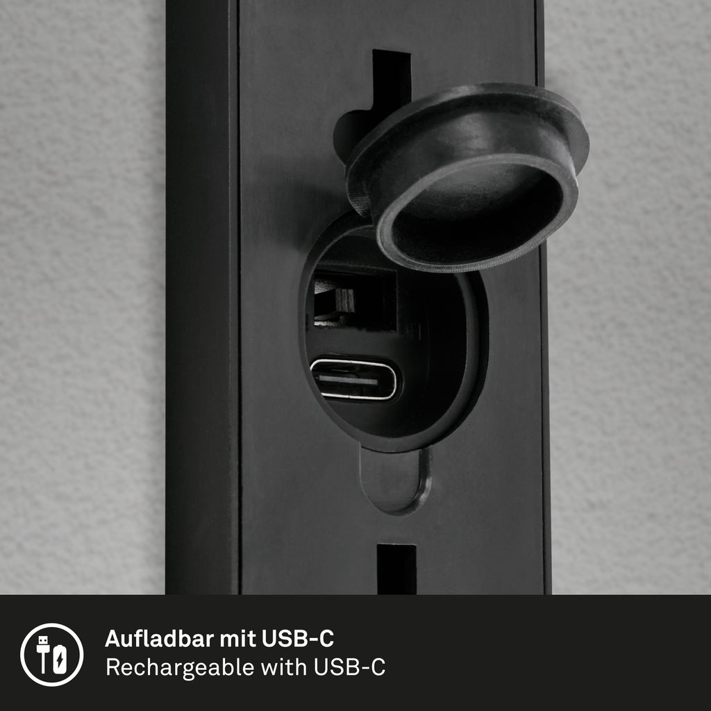 Briloner Kona LED Wandleuchte Aussen, Bewegungsmelder, Dämmerungssensor, Akku