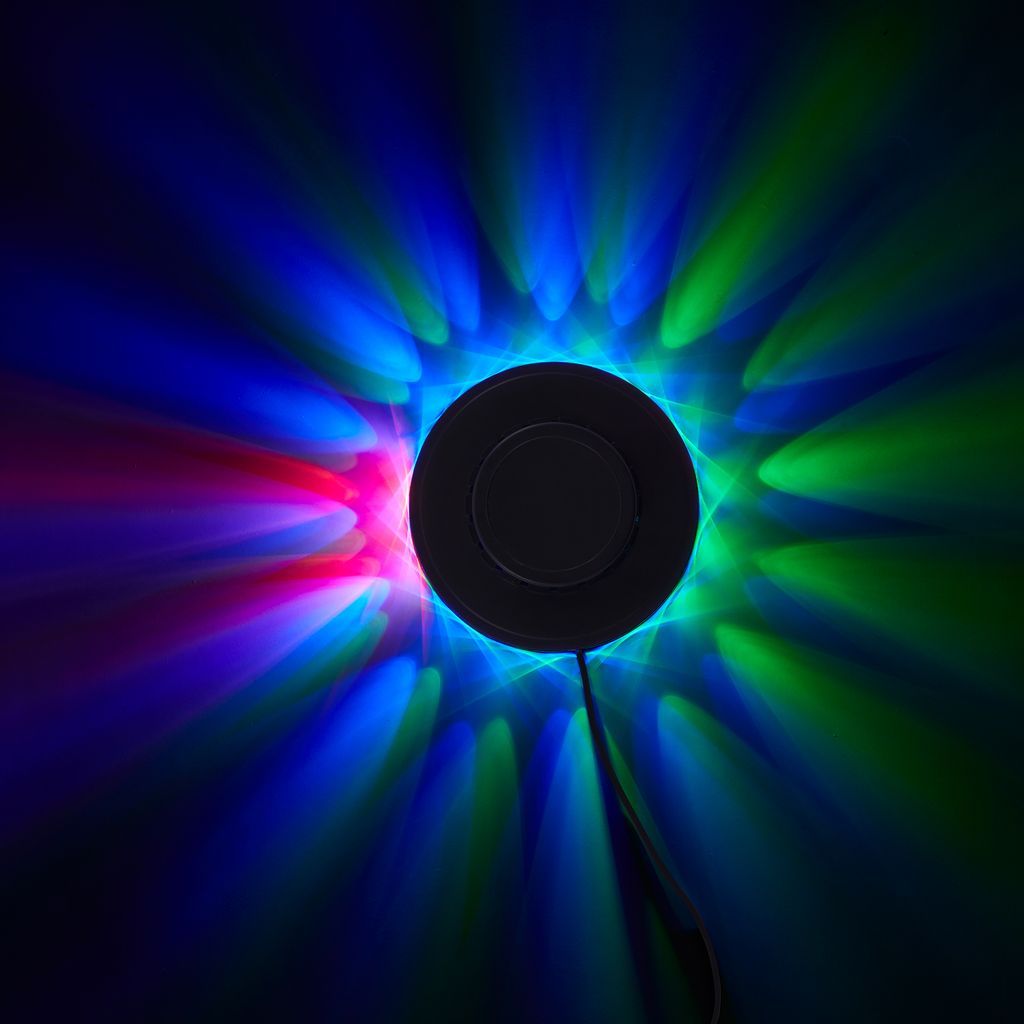 LED RGB Lichtrad Ø 12,5 cm max. 3W schwarz