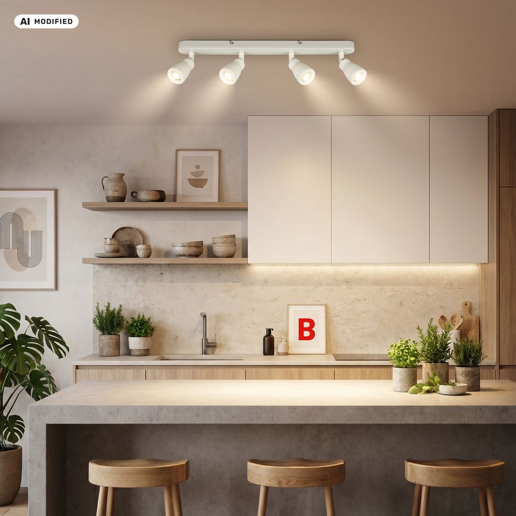 Riff Ceiling Spotlight 20 cm - 14W, 1600lm, LED, Adjustable, Off-White