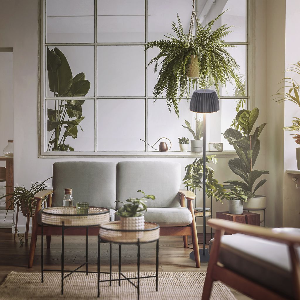 LED Stehlampe kabellos LED Stehleuchte Standleuchte Akku Wohnzimmer dimmbar 9