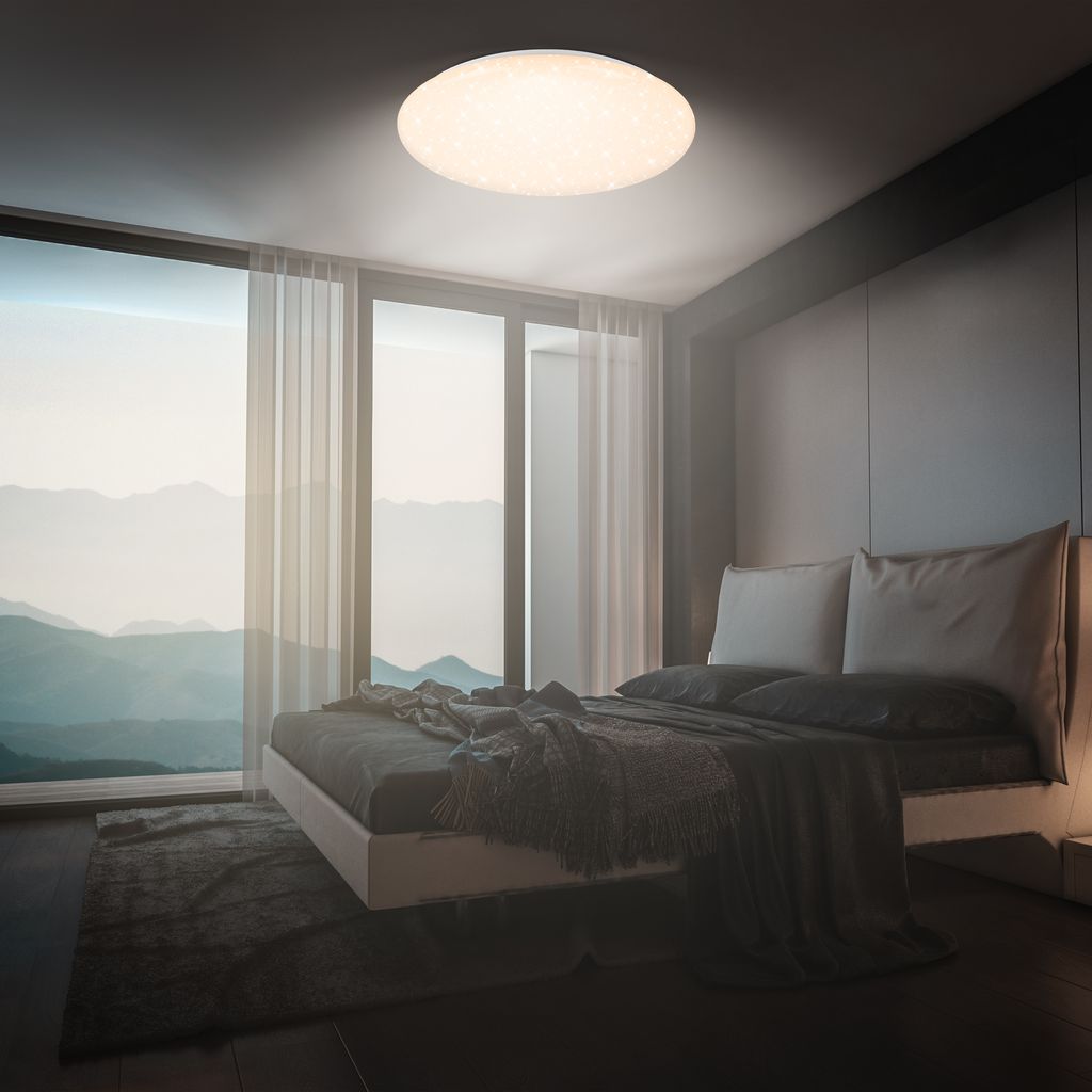 LED Deckenlampe Deckenleuchte Dimmbar Fernbedienung CCT Wohnzimmer Ultra hell 8