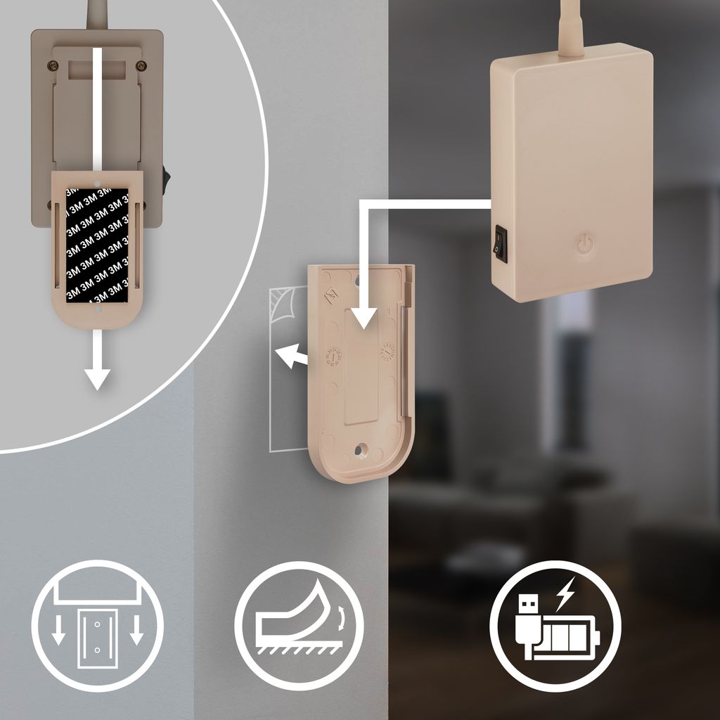 Smooth Leselampe - 2W, 150lm, Akku, LED, Dimmbar, Beige