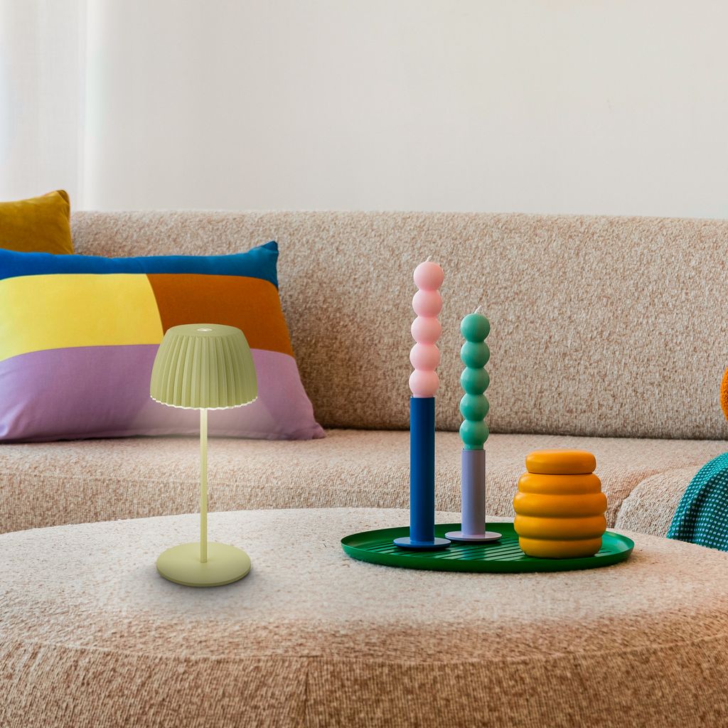 LED Tischlampe Akku LED Tischleuchte Dimmbar Kabellos Touch Aussen/Innen 9