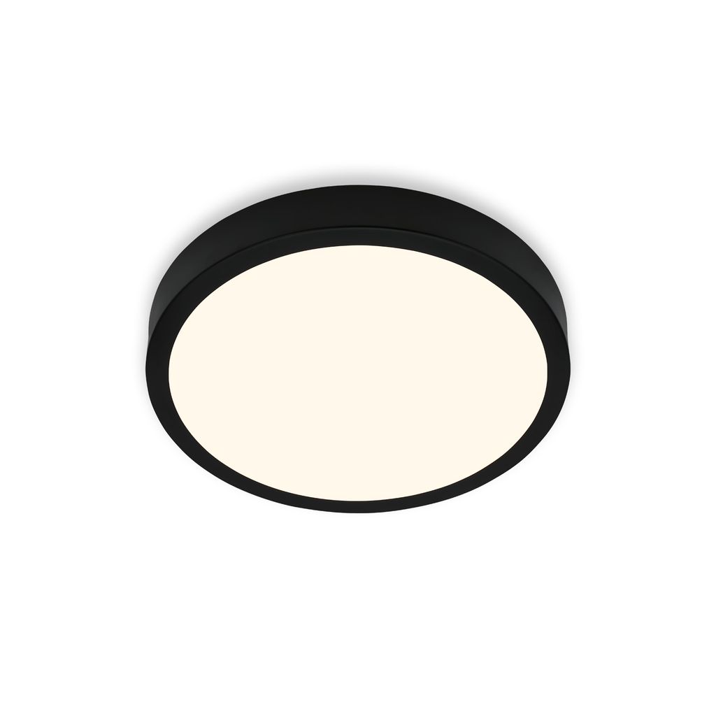 LED Deckenlampe Aufbauleuchte Werkstattlicht 4000K 16W Ø28cm schwarz Briloner 0