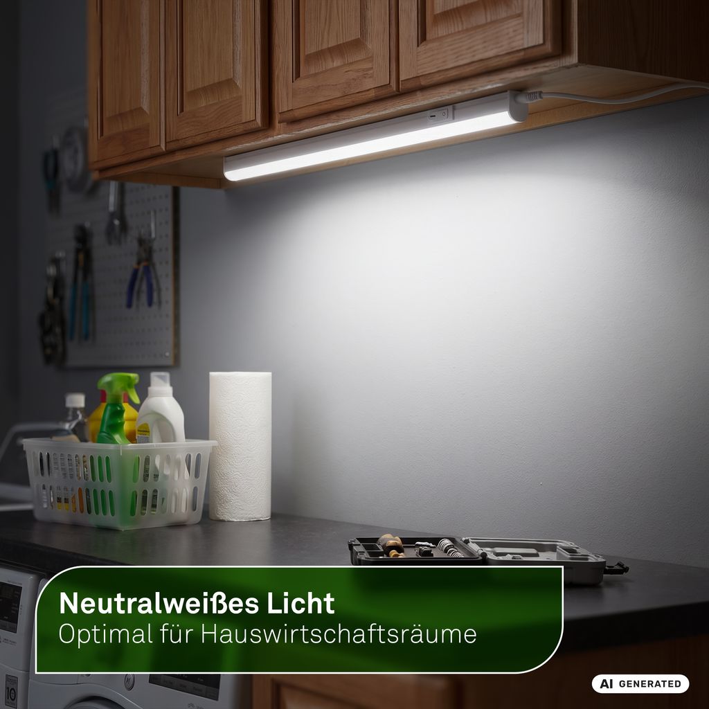 Took A Unterbauleuchte 58,5 cm - 3,5W, 740lm, mit EEK A Lichtquelle*, Neutralweiß, LED, Weiß
