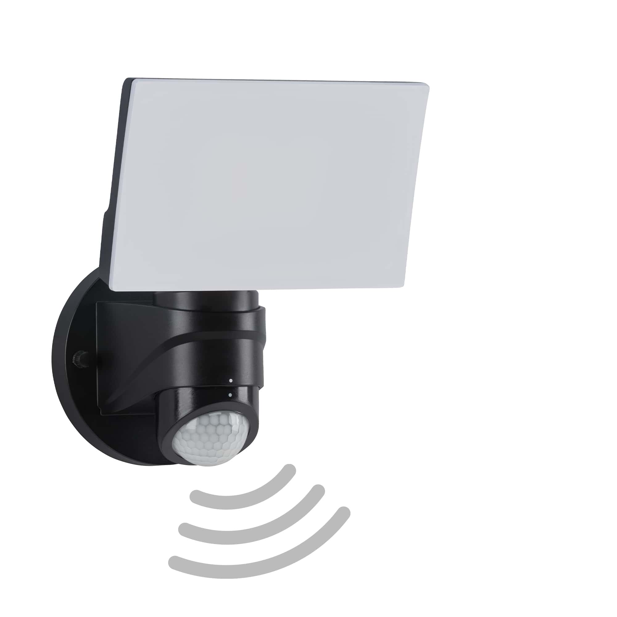 TELEFUNKEN LED Sensor Außenstrahler, 24 cm, 16 W, Schwarz