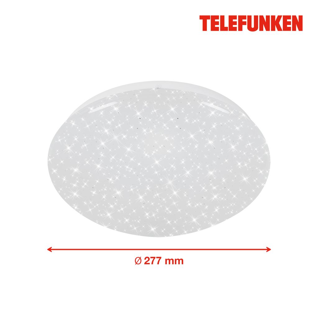 TELEFUNKEN Sensor LED Deckenleuchte, Ø 27,7 cm, 12 W, Weiß