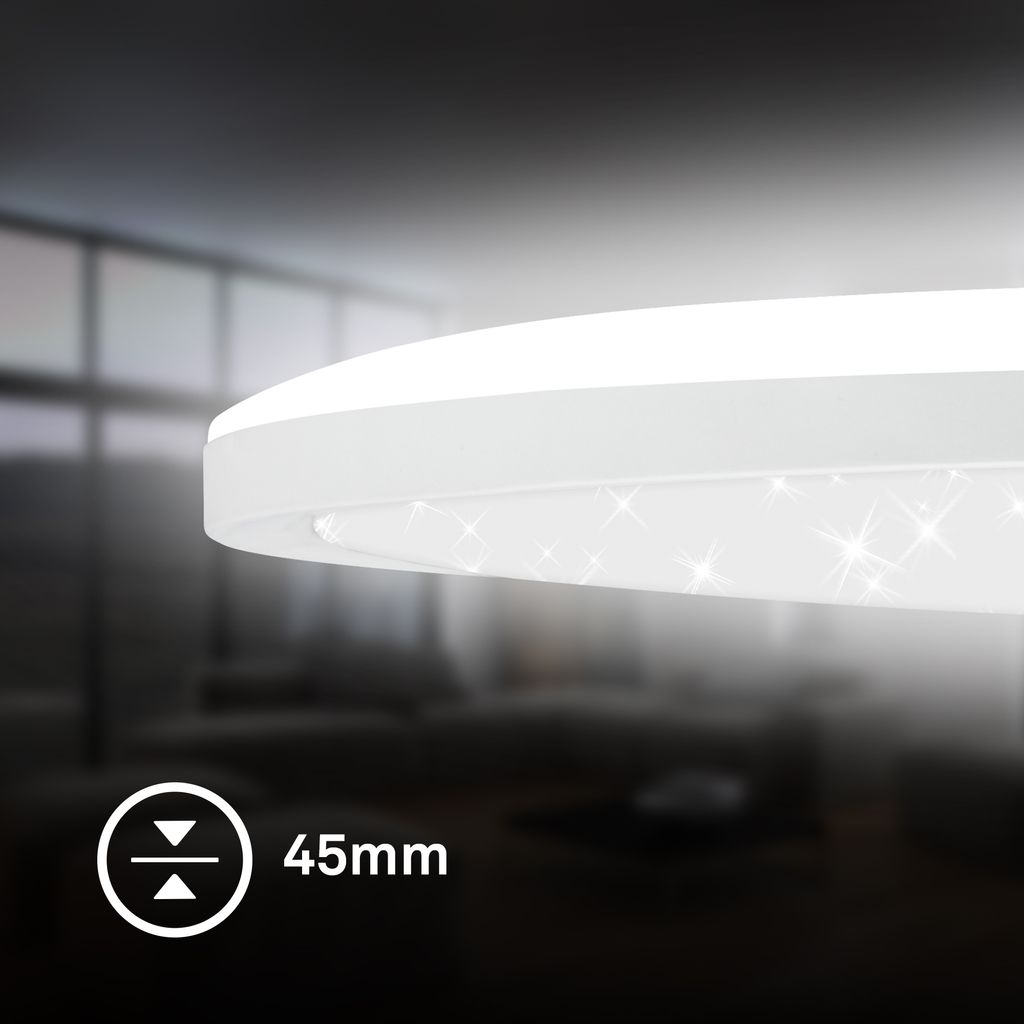 Slim LED Panel Ø37,5 cm - 22W, 3000lm, Sternenhimmel, Neutralweiß, Weiß