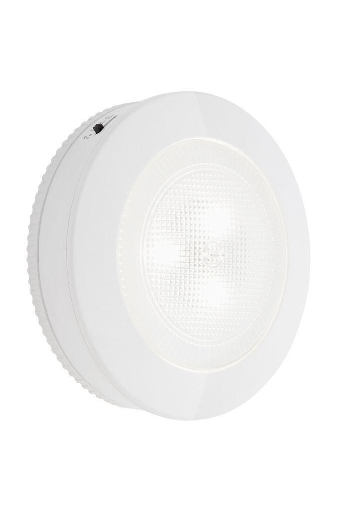 LED Klemmleuchte Steckerleuchte Ø 9,1 cm 0,4W 63lm weiß
