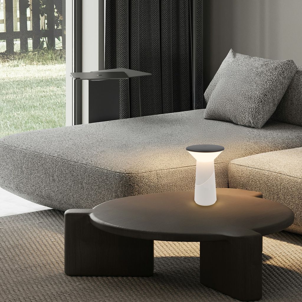 Pilia Table Lamp - 2.6W, 200lm, LED, Cordless, Dimmable, Touch, Light Grey