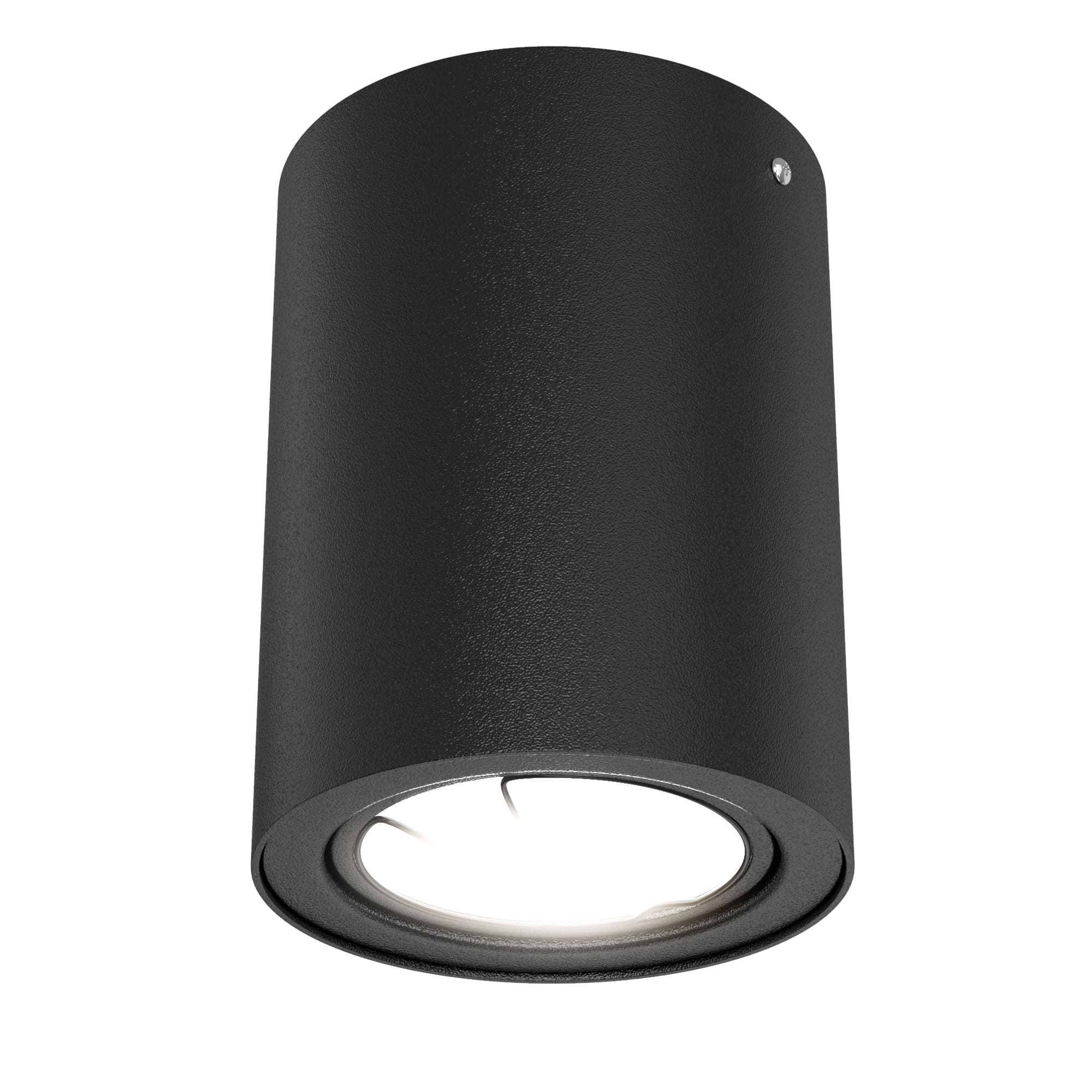 LED Aufbauleuchte, 10,5 cm, 4,7 W, Schwarz
