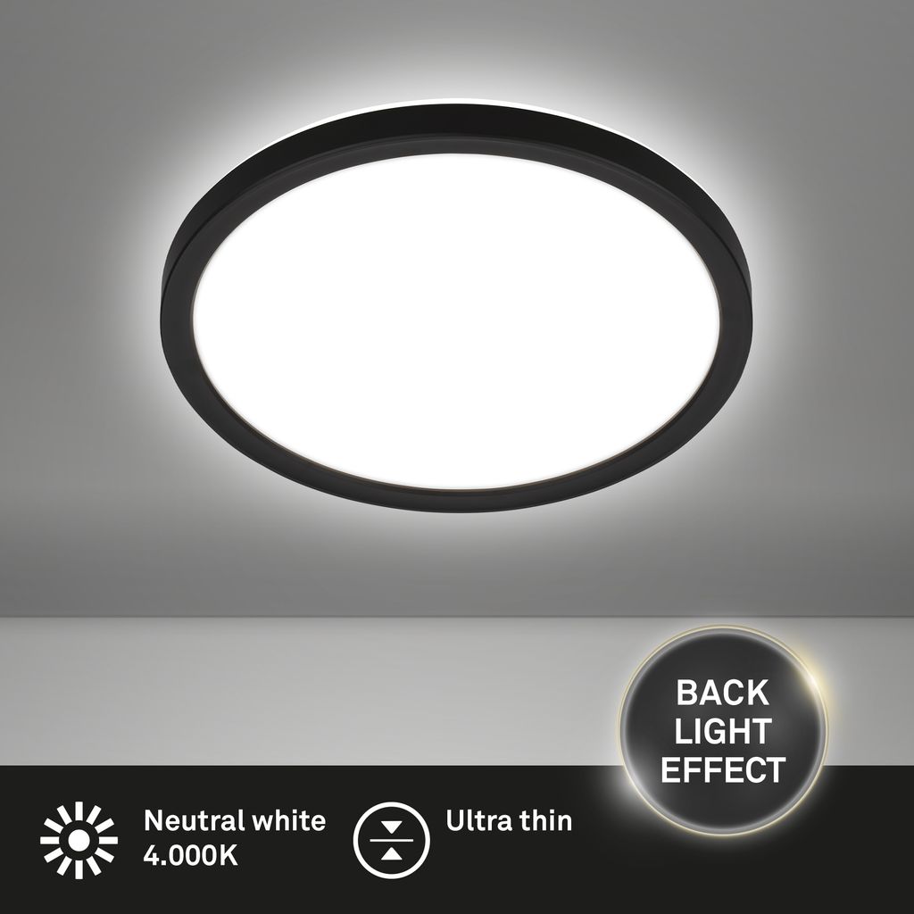 LED Deckenlampe LED Panel Deckenleuchte Flach Indirektes Licht Neutralweiß 2