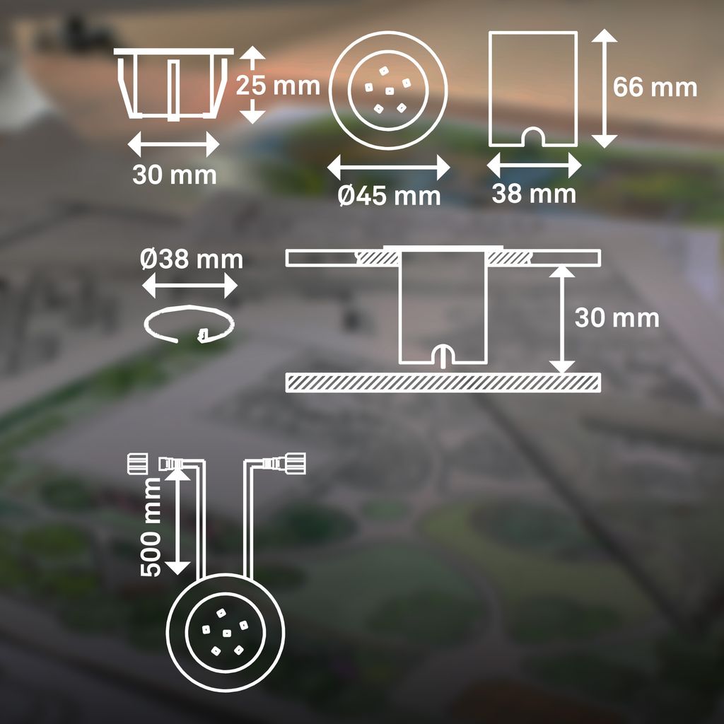 Connect to Shine Erweiterung Tilia Bodeneinbaustrahler - 1W, 100lm, LED, Warmweiß, Edelstahl