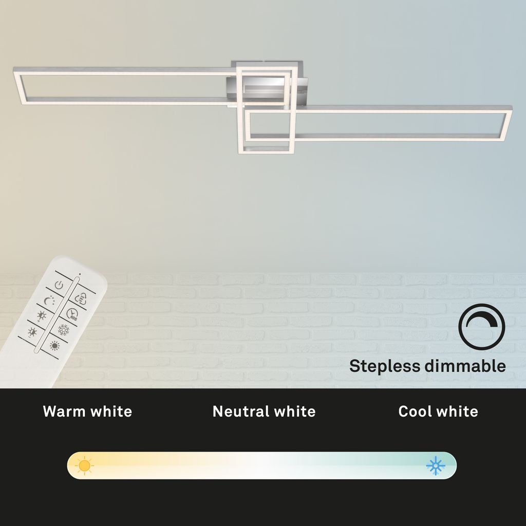 LED CCT Frame 110 cm 2x19W 2300lm chrome