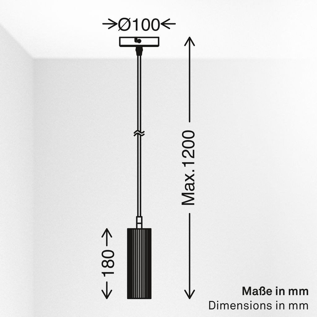 Ida Pendelleuchte - GU10 Fassung, max. 9W, Höhenverstellbar, Beige