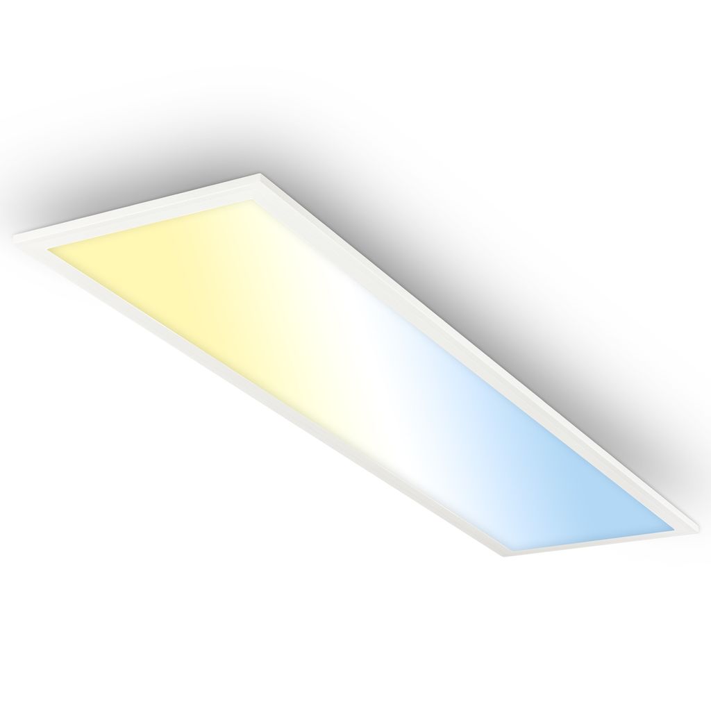 Briloner Piatto LED Panel 100x25 cm - 24W, 2600lm, Dimmbar, Fernbedienung, CCT, Weiß