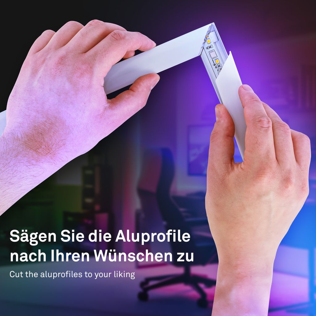 Pimp Your Stripe Erweiterungsset LED Strip 4m, RGB+W, Farbprogramme