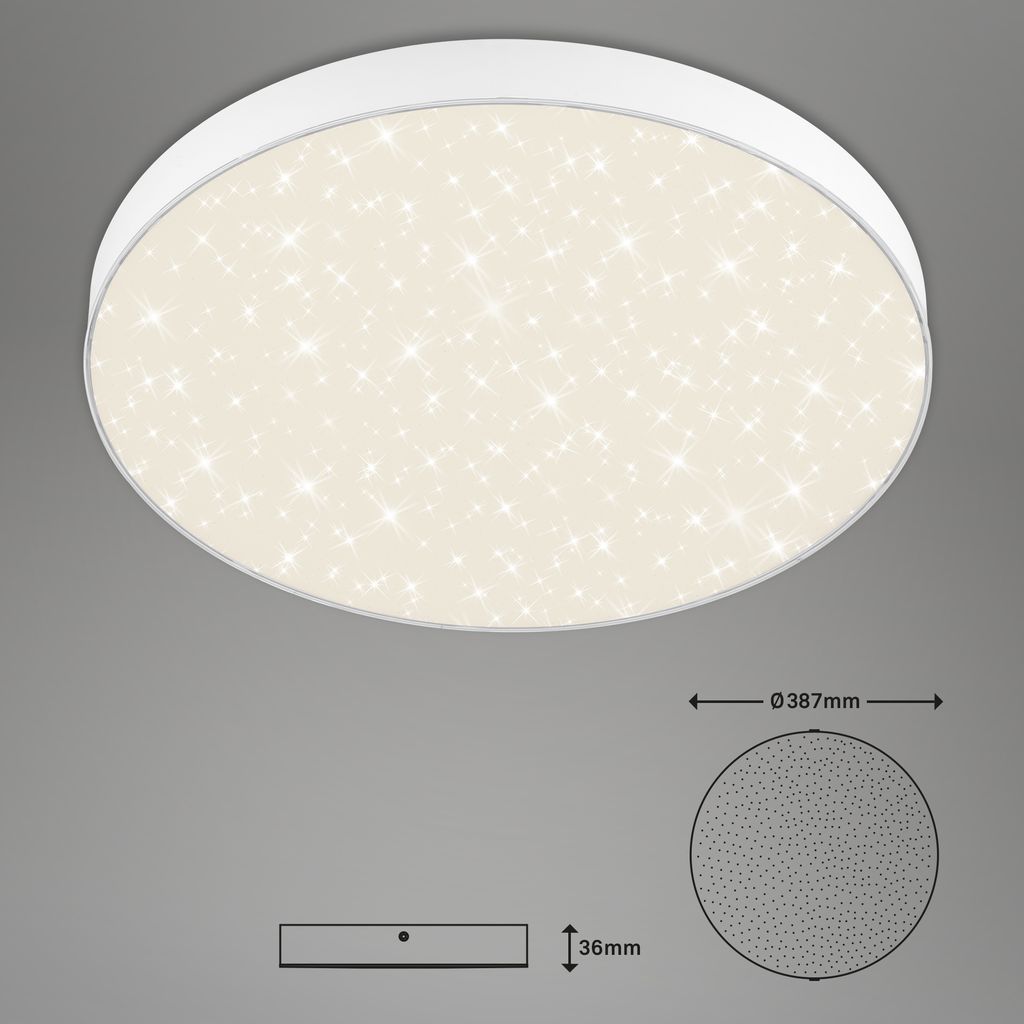STERNENHIMMEL LED Deckenleuchte, Ø 38,7 cm, 24,5 W, Weiß