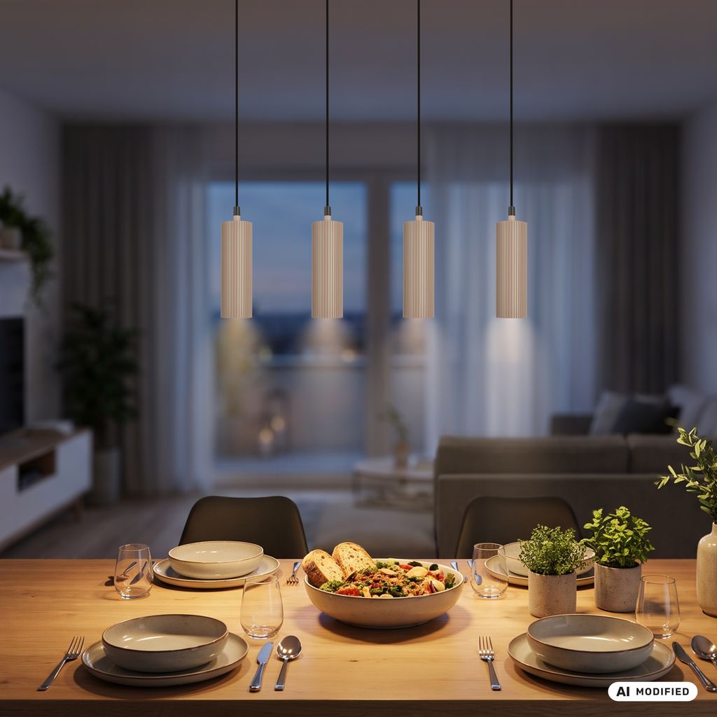 Ida Pendant Light - GU10 Socket, Max. 9W, Height-Adjustable, Beige