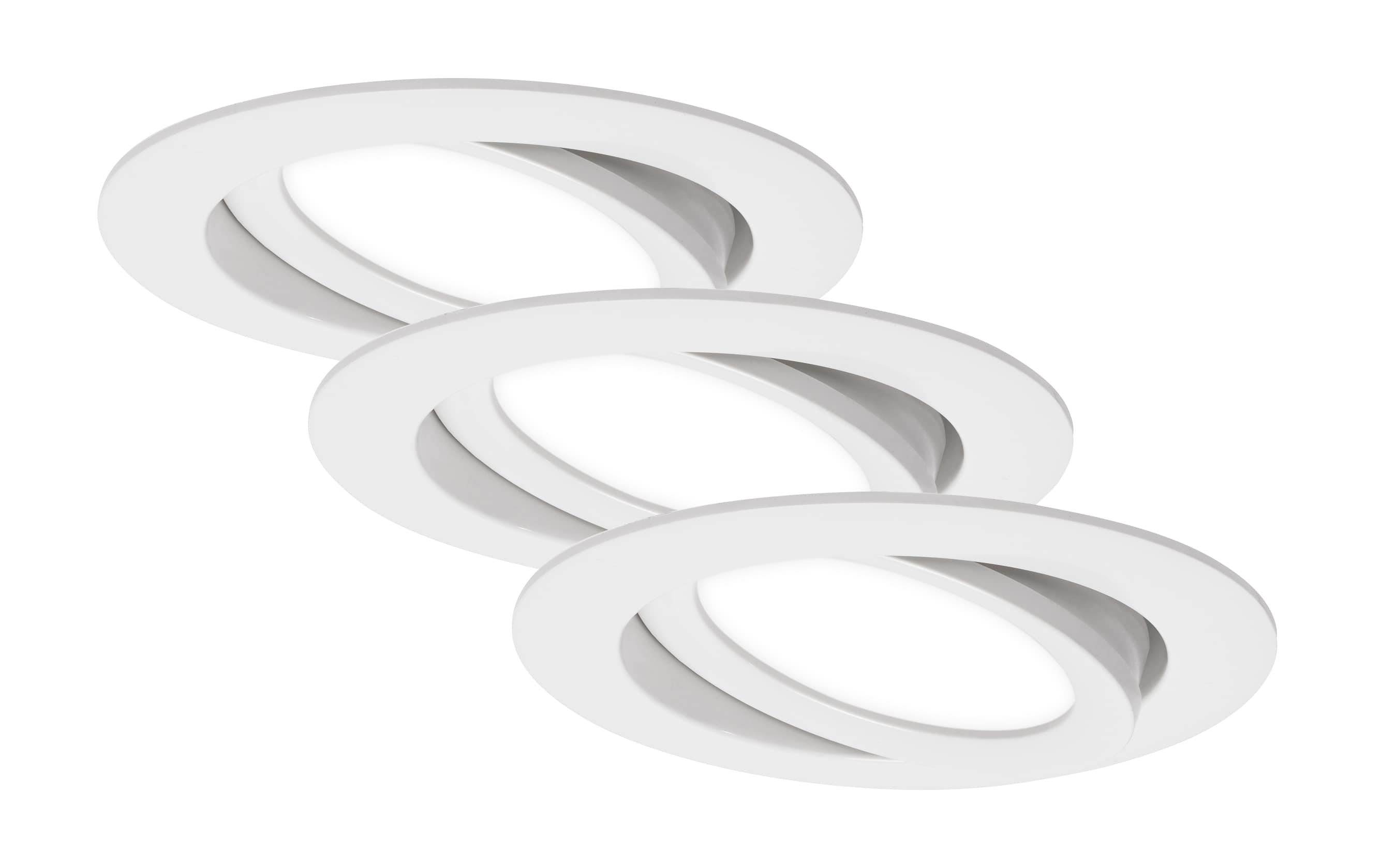 Set de 3 Pièces LED Spots Encastrables Ø 10,6 cm 3x7W 600lm blanc