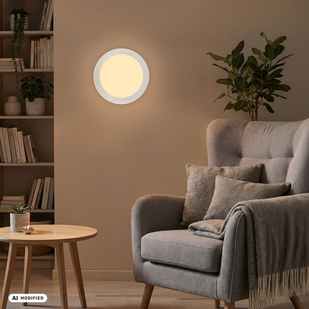 Solea Deckenlampe Ø46 cm - 18W, 2800lm, LED, Dimmbar, Fernbedienung, CCT, Altweiß