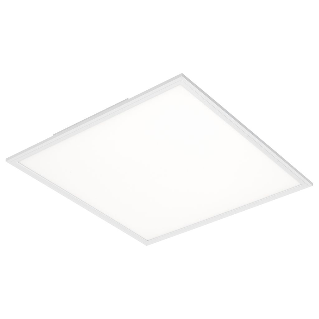 Briloner Simple LED Deckenleuchte, LED Panel Flach, Eckig, 59,5x59,5 cm, Weiß