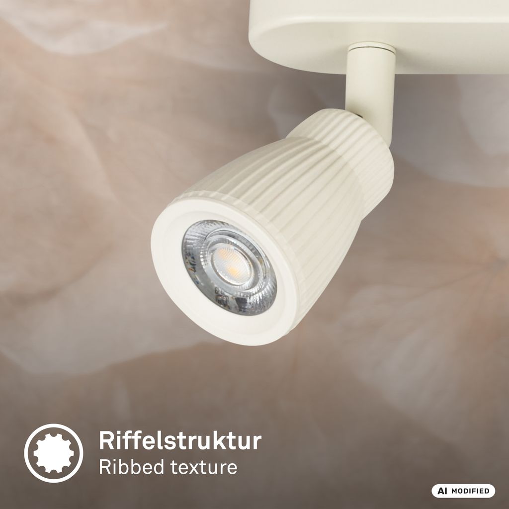 Riff Ceiling Spotlight 20 cm - 14W, 1600lm, LED, Adjustable, Off-White