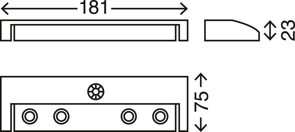 LED Unterbauleuchte Küchenlampe Schranklampe Bewegungsmelder titan Briloner 21