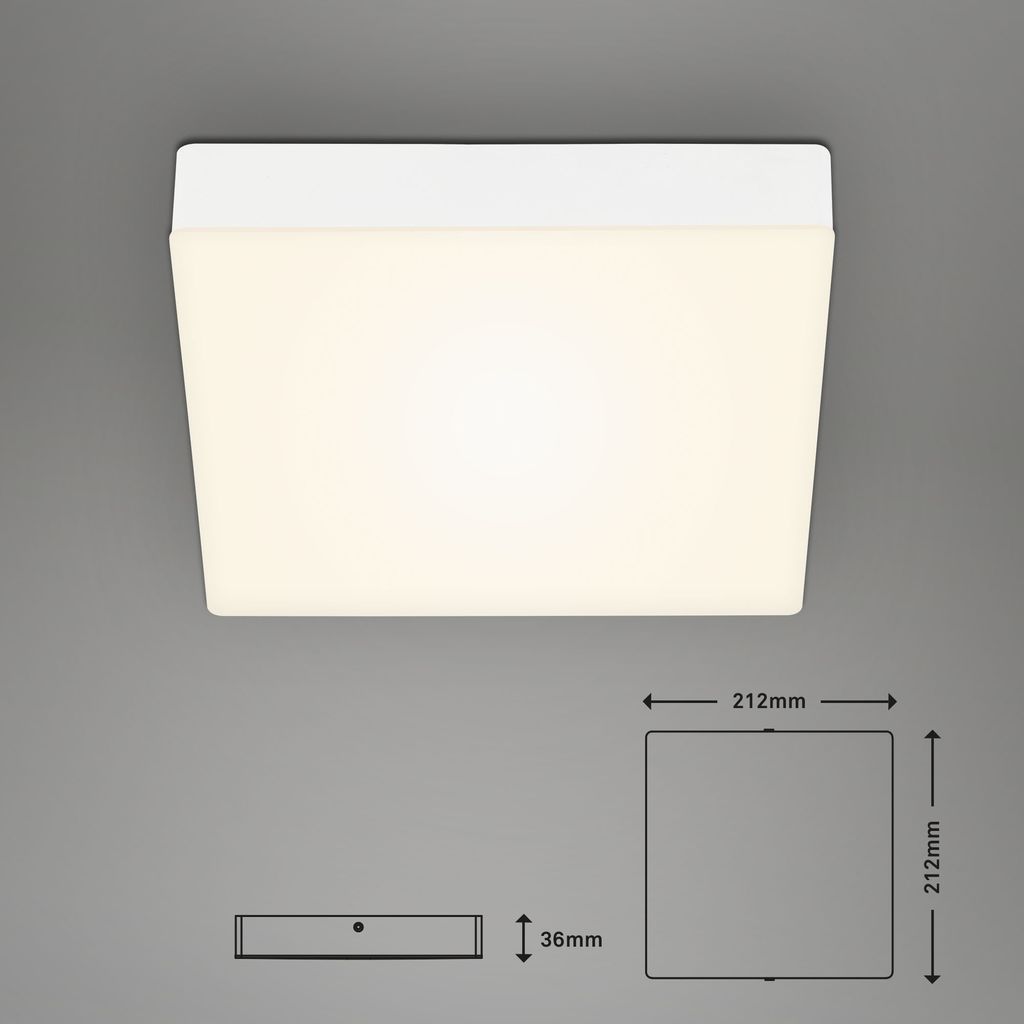 LED Deckenleuchte, 21,2 cm, 16 W, Weiß