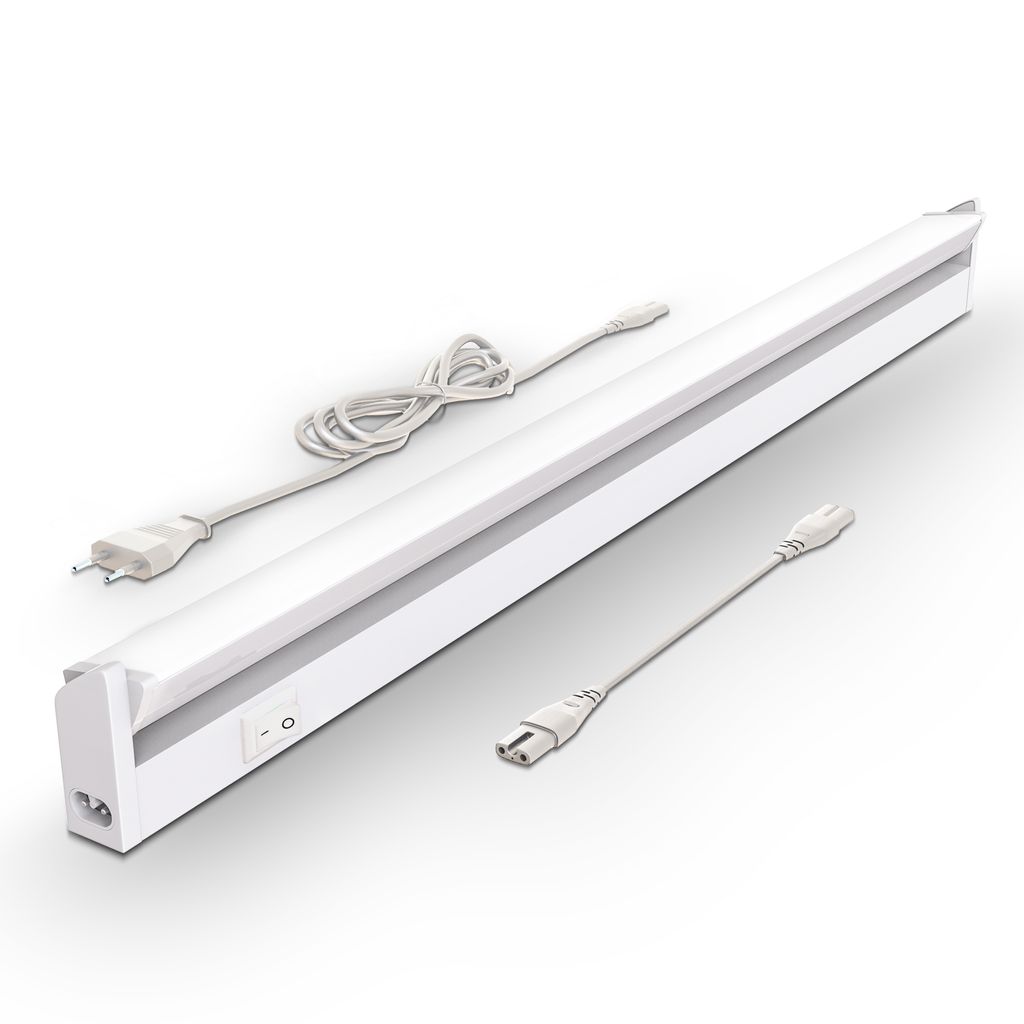 LED Unterbauleuchte - 8,5W, 1000lm, LED, Schalter, Stecker, neutralweiß, weiß