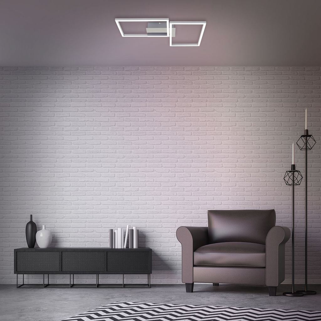 LED CCT Frame 50 cm 2x15W 1650lm chrome