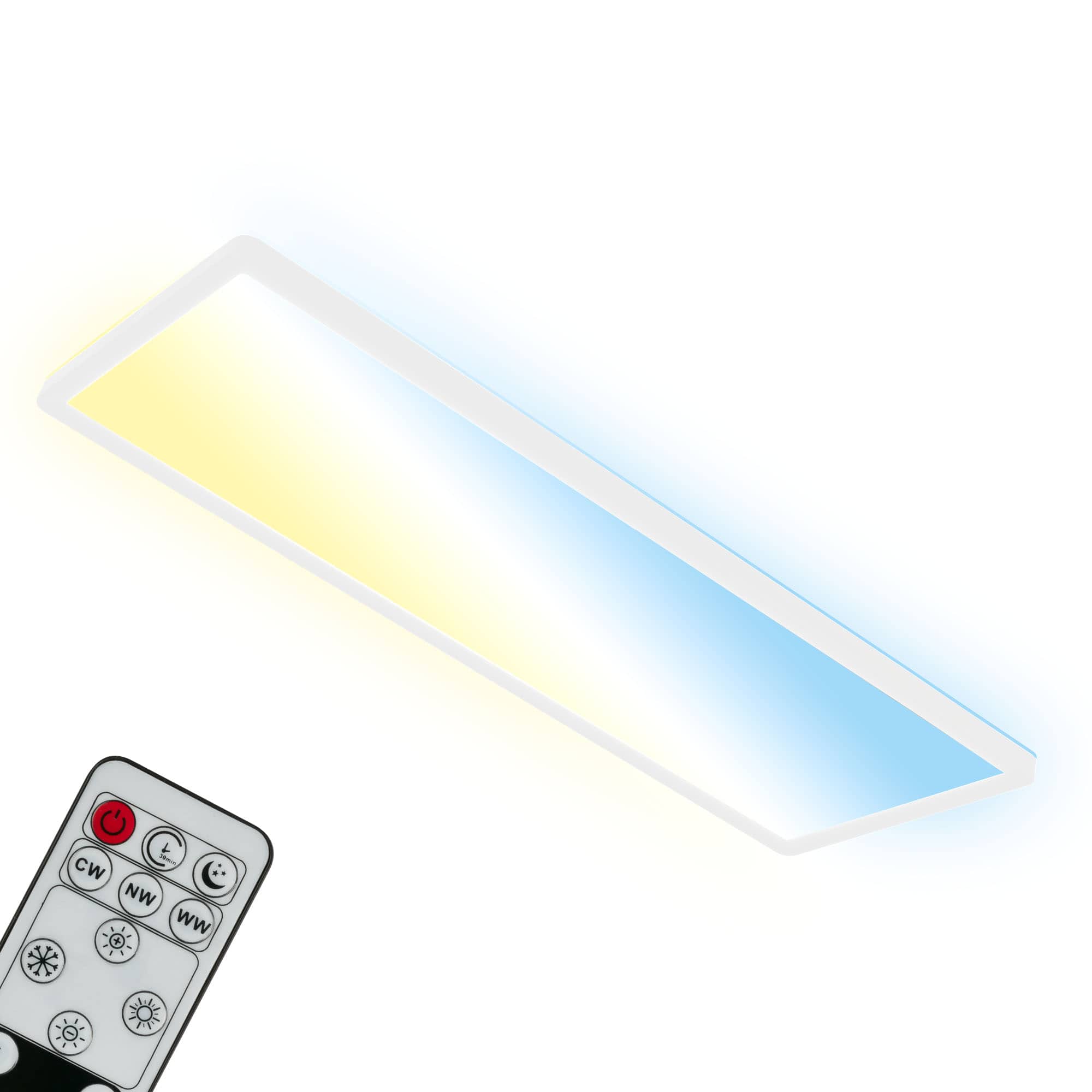 Ultraflaches CCT LED Panel, 29,3 cm, LED, 23 W, 3000 lm, weiß
