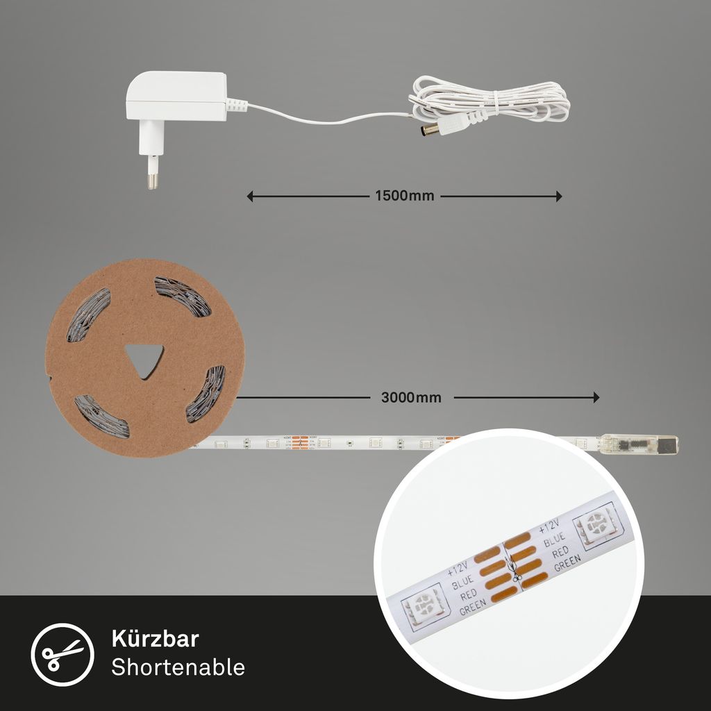 RGB LED Band 300 cm 0,11W weiß